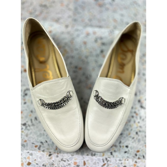sam Shoes - Sam Edelman White Lorenzo Loafer Size 9